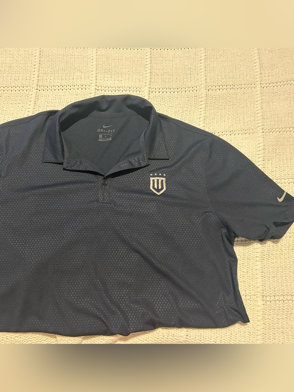Nike Men’s Navy Blue Performance Polo with Crest